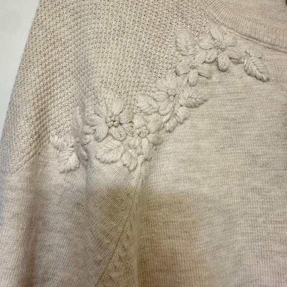 J. Jill Cream Crew Neck Sweater - Picture 3 of 6